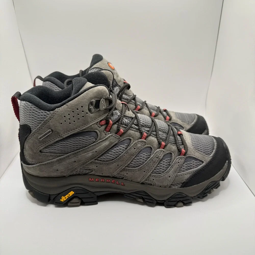 Merrell Moab 3 Mid WP Mens Hiking Boots Beluga Grey J035833 Size 10.5